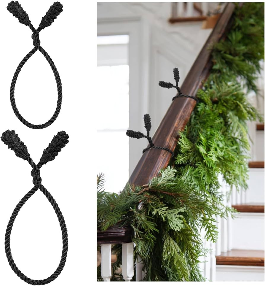 Riakrum 20 Pcs Christmas 20 Inches and 16 Inches Set Decorative Garland Twist Ties Garland Decor ... | Amazon (US)