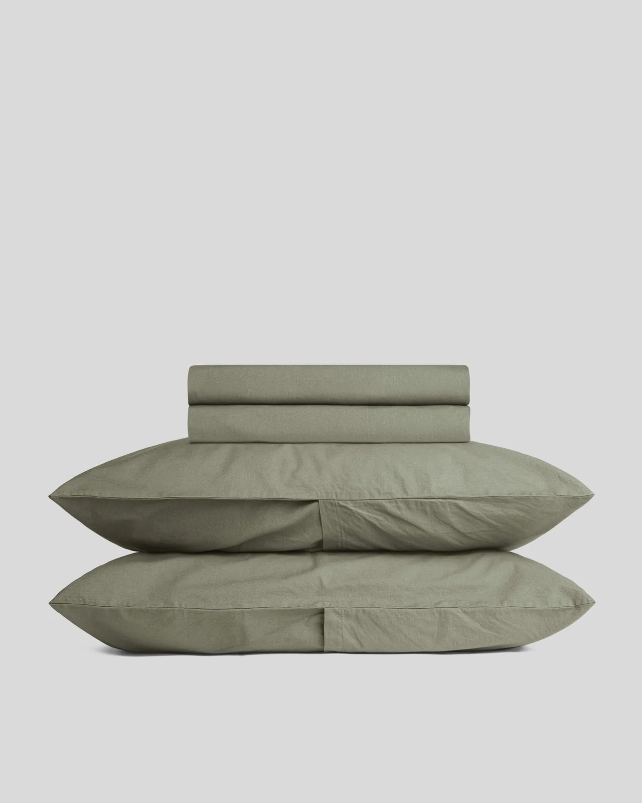 Percale Sheet Set - Moss F/Q | Parachute