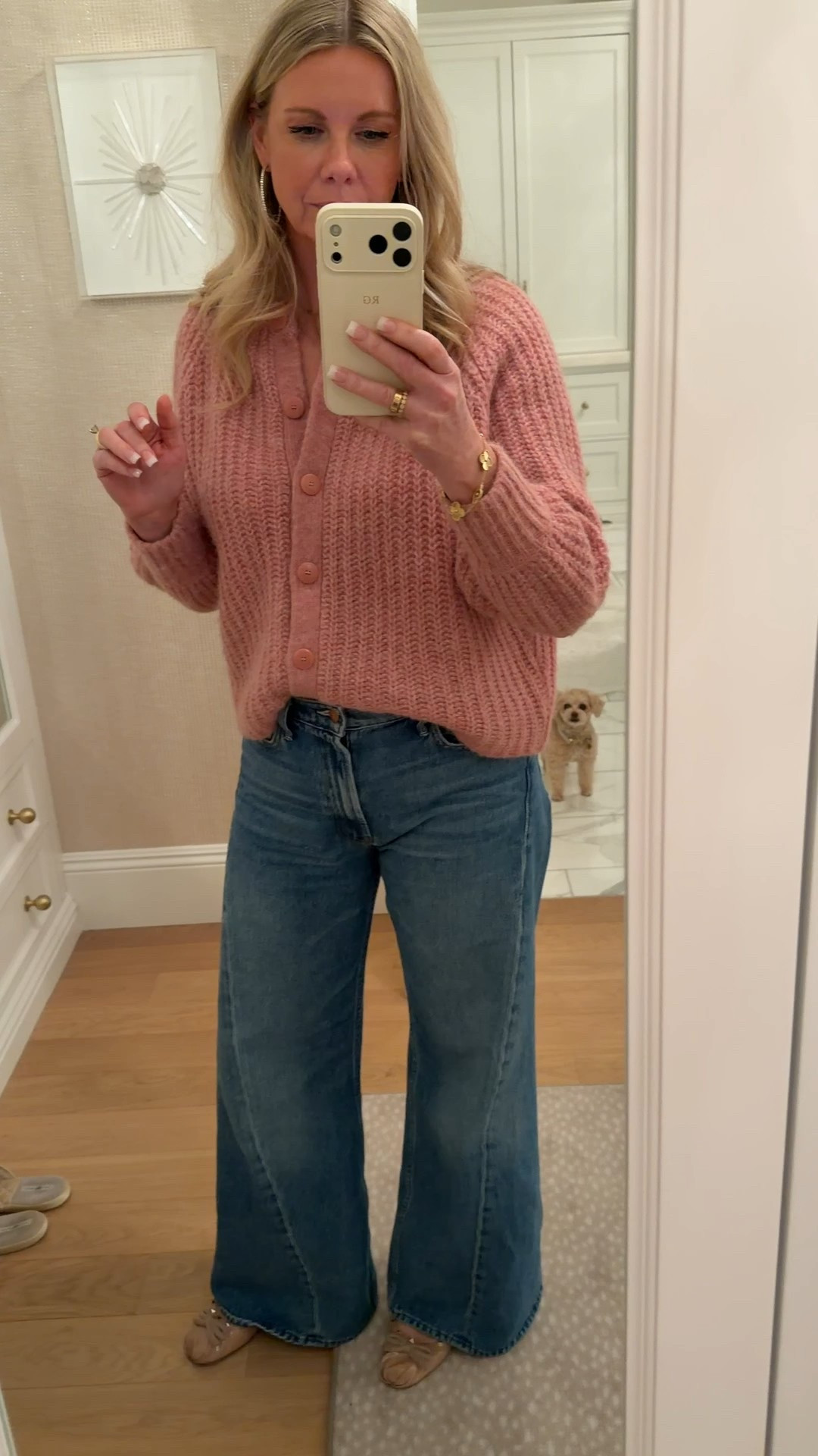 Blush sweater and my favorite jeans ever!

#LTKdayinmylife #LTKOver40