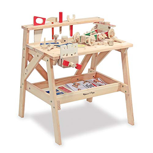 Melissa & Doug Solid Wood Project Workbench Play Building Set - STEAM Toy | Amazon (US)