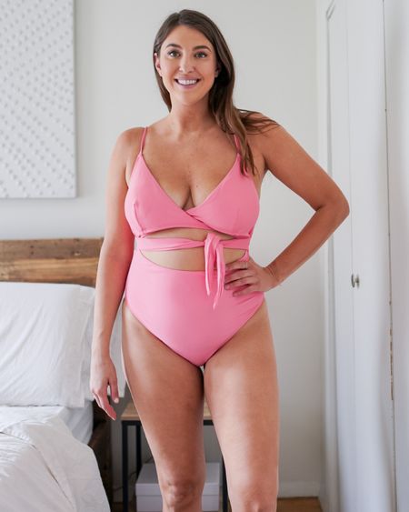 Pink cut out one piece swimsuit from cupshe 

DISCOUNT CODE: BEREZ15: 15% off orders $70+ BEREZ20: 20% off orders $109+ 

#cupshe #pinkswimsuit #onepieceswimsuit #swimwear 

#LTKU #LTKswim #LTKunder50