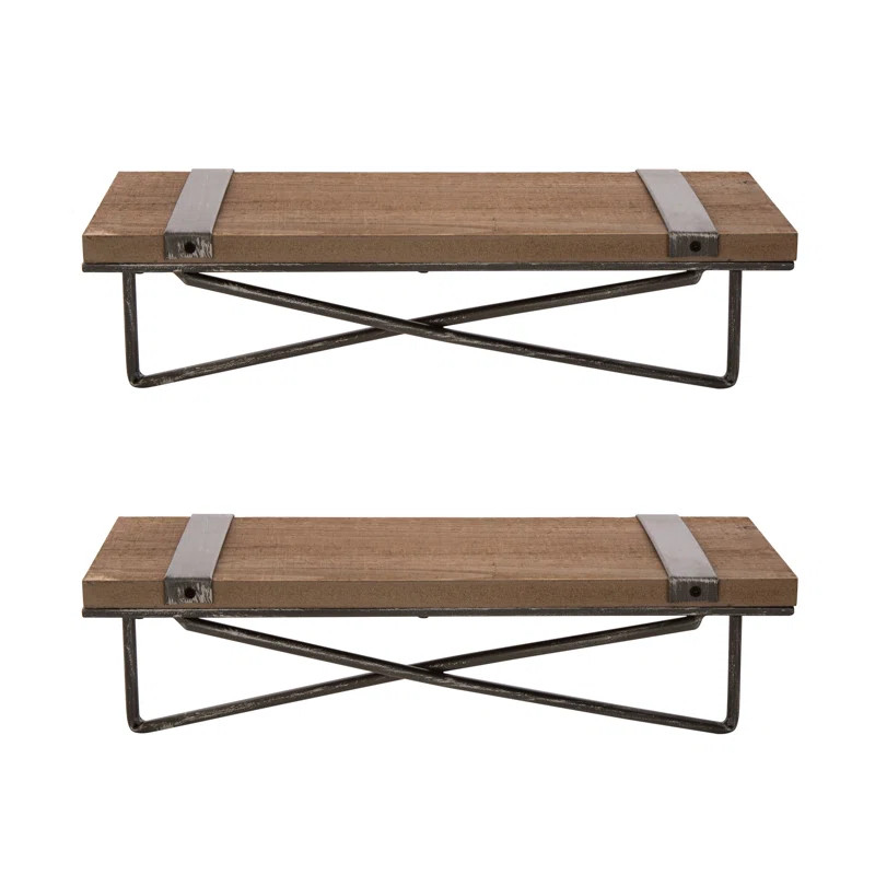 Lydney 2 Piece Wall Shelf Set (Set of 2) | Wayfair North America