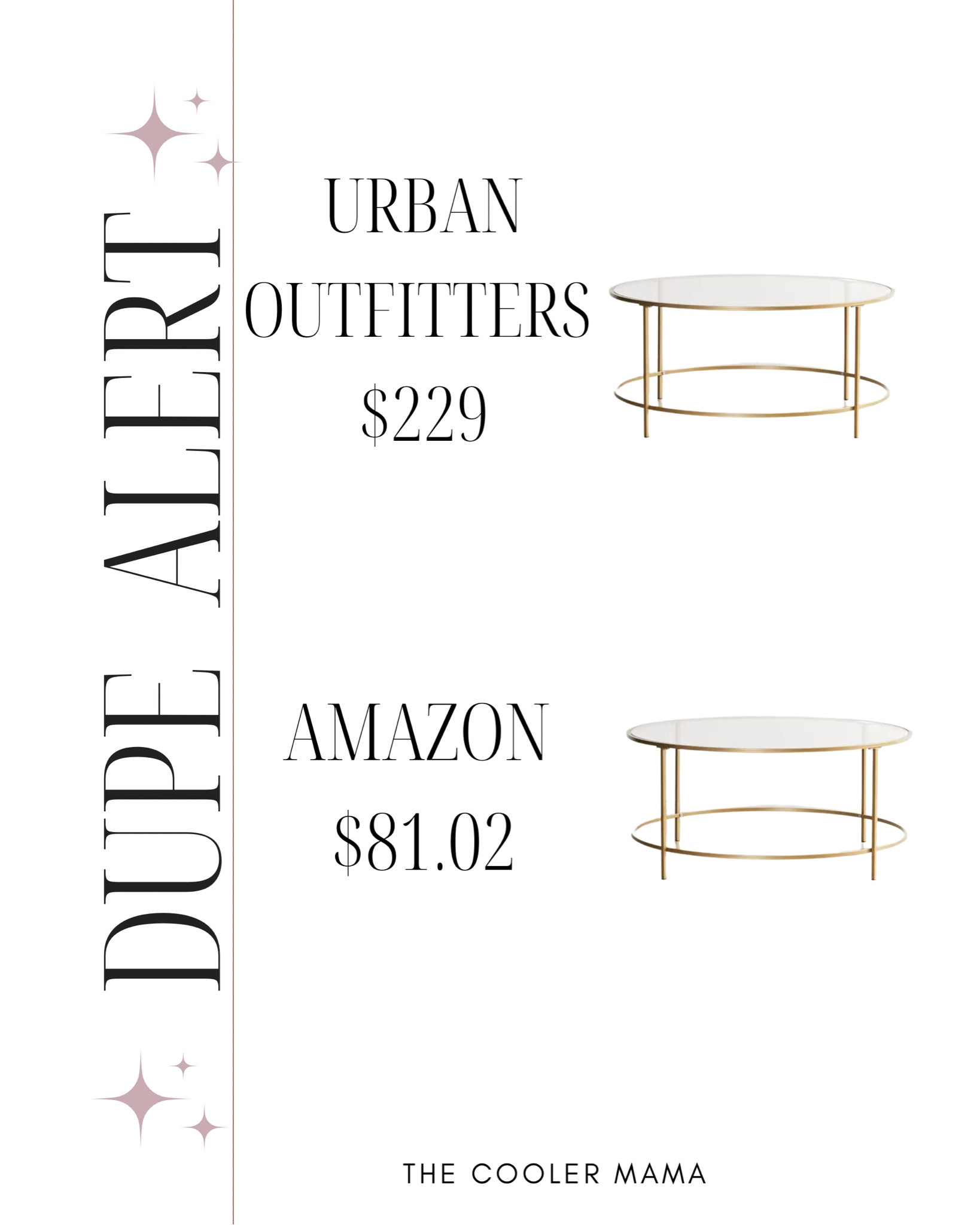 Amazon has an amazing dupe for this gold round coffee table from Urban Outfitters 

#LTKhome #LTKFind #LTKunder100