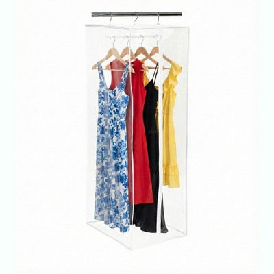 Garment Bag - Clear Hanging Closet Organizer - Durable Zippered Cover with Rod Protects Dresses, Suits, and Jackets from Dust and Moist - 60" H | Target