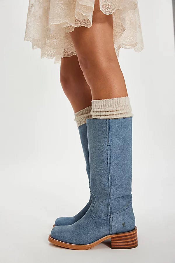 Frye Campus 14L Denim Boots | Free People (Global - UK&FR Excluded)