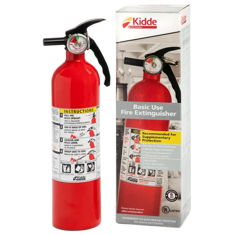 Kidde Multipurpose Home Fire Extinguisher, UL Rated 1-A:10-B:C, Model KD82-110ABC | Walmart (US)