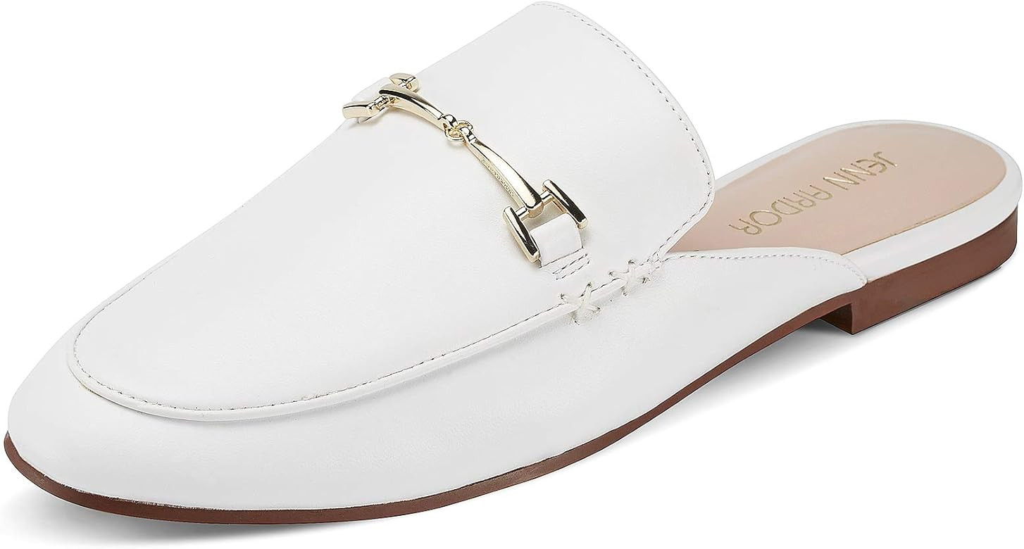 JENN ARDOR Mules for Women Flats Backless Loafers Shoes Slip On Slippers Pointed Toe Low Heel Wor... | Amazon (US)