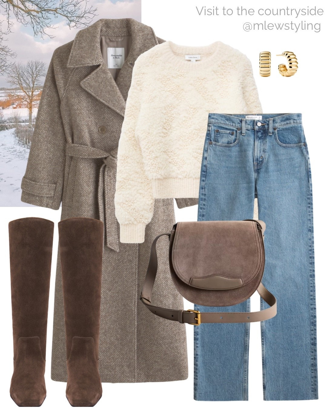 Visit to the countryside outfit idea 🤎

Tags: winter outfit, cold weather vacation, Abercrombie belted wool coat, fuzzy sweater, straight leg jeans, revolve suede knee boots, quince crossbody bag, travel outfit 

#LTKTravel #LTKHoliday #LTKootd