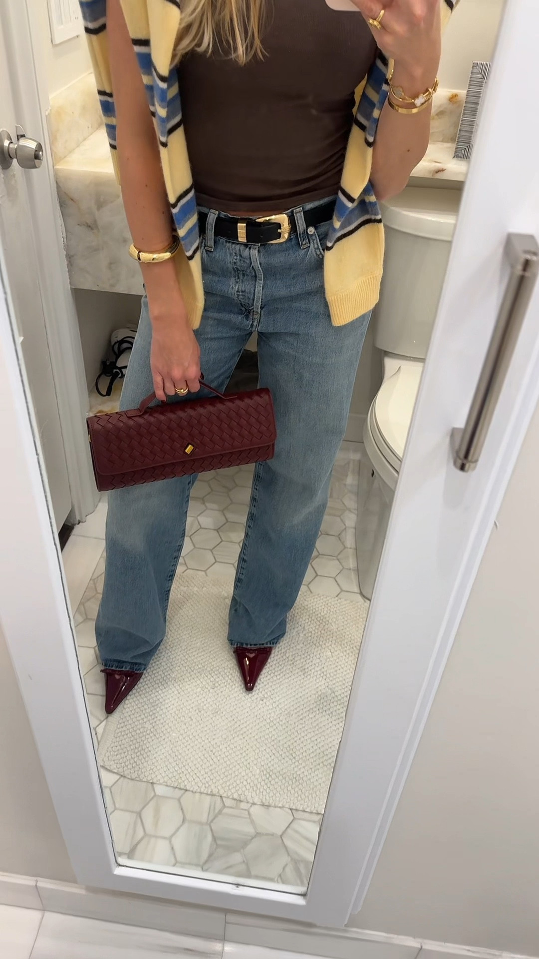 if you’re ever in doubt, throw on a pair of burgundy kitten heels and some trouser jeans 

#LTKStyleTip #LTKTravel #LTKSeasonal