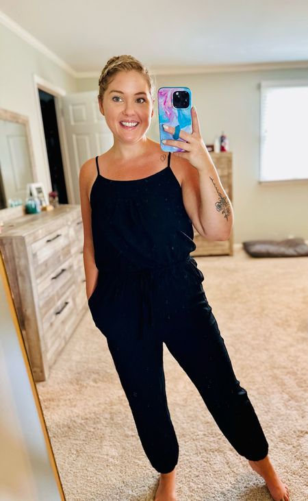 Jumpsuits are a great fashion staple for summer and this one is super cozy 🤩

#summerfashion #womensfashion #midsize #curves

#LTKunder50 #LTKSeasonal #LTKstyletip