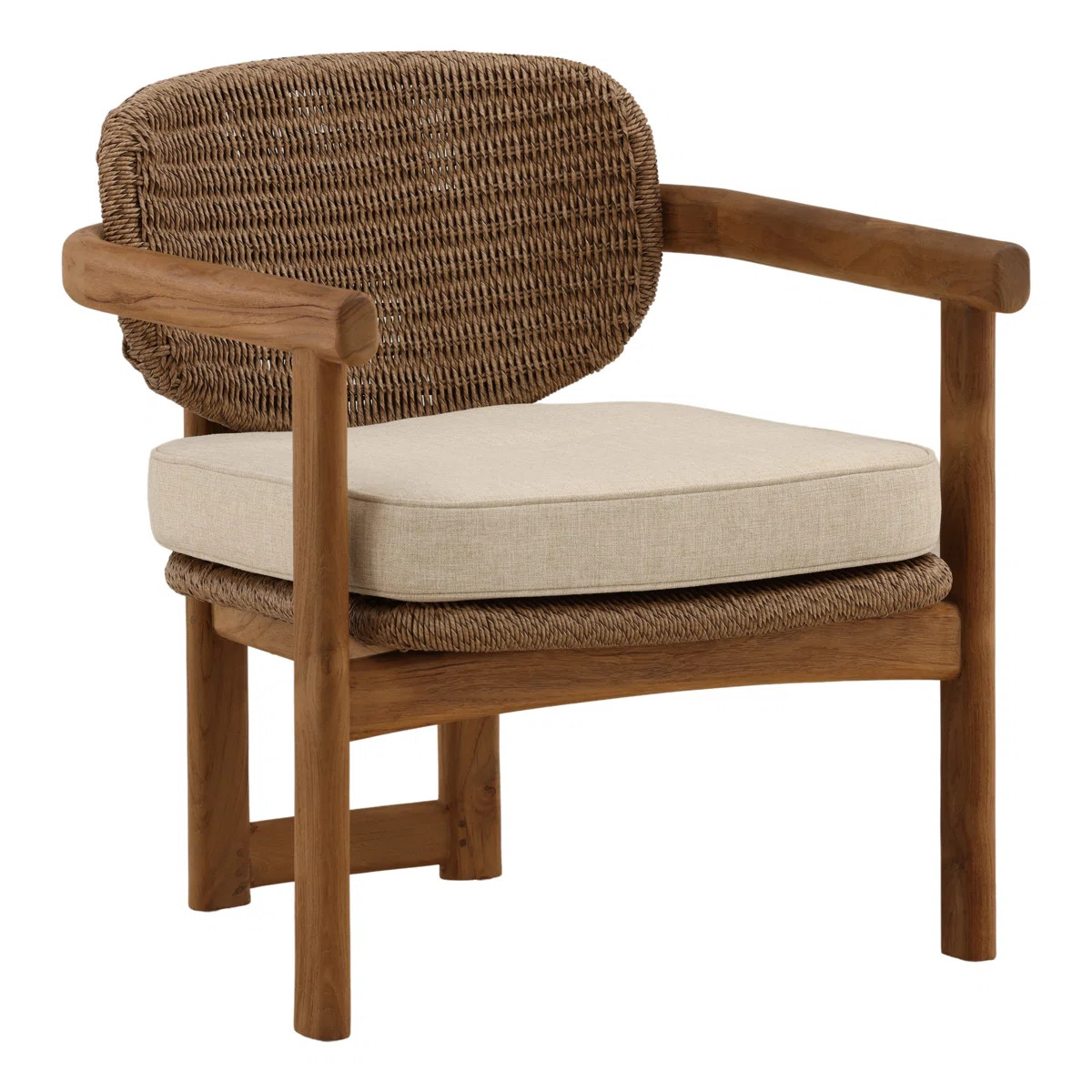 Alva Outdoor Occasional Chair Light Brown | Wayfair North America
