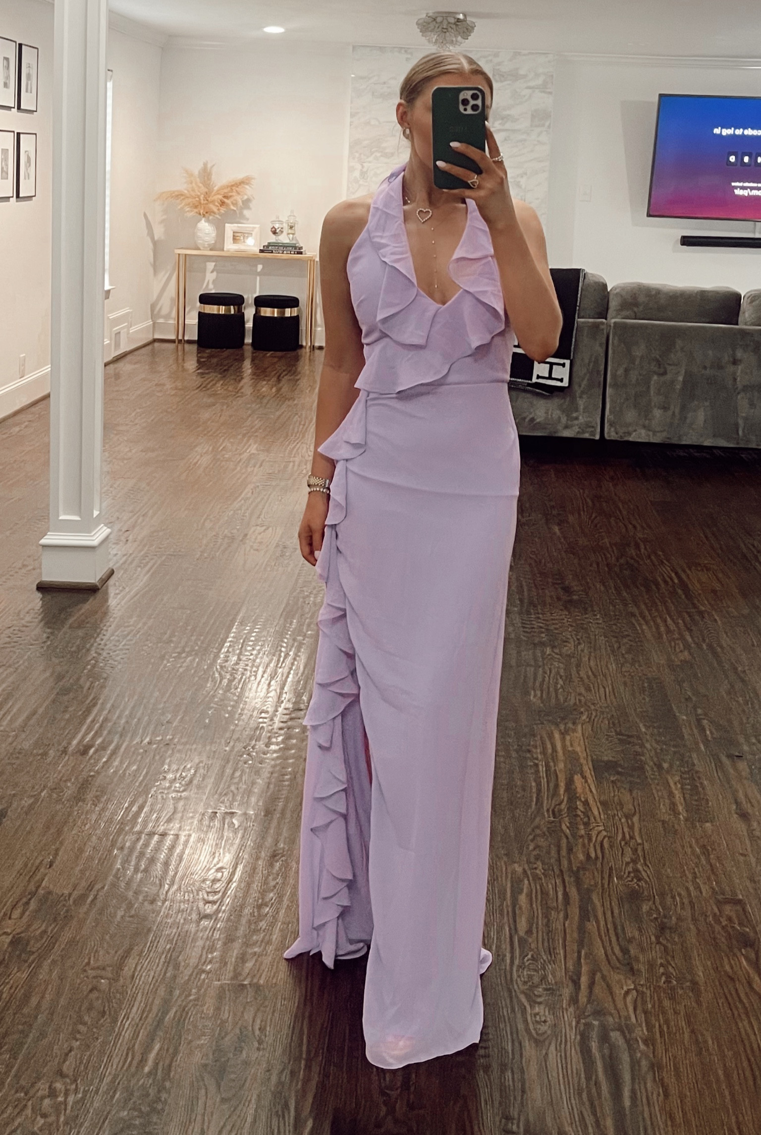 Purple gown. Purple formal gown. Wedding guest dress. Purple wedding guest dress. Purple dress. Wedding guest. Summer wedding. Prom gown. Ruffle dress  

#LTKstyletip #LTKSeasonal #LTKwedding