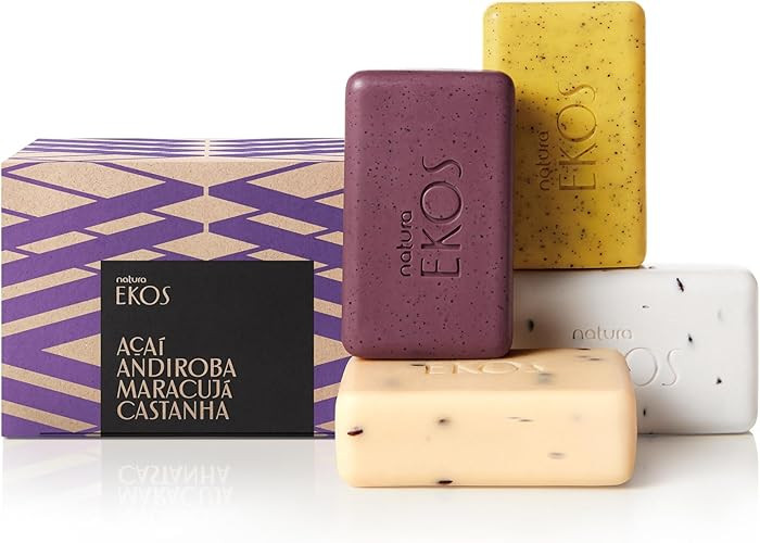 Natura - Exfoliating Bar Soap Gift Set (4 Pack) Brazil Nut, Andiroba, Açaí & Passion Fruit - 10... | Amazon (US)