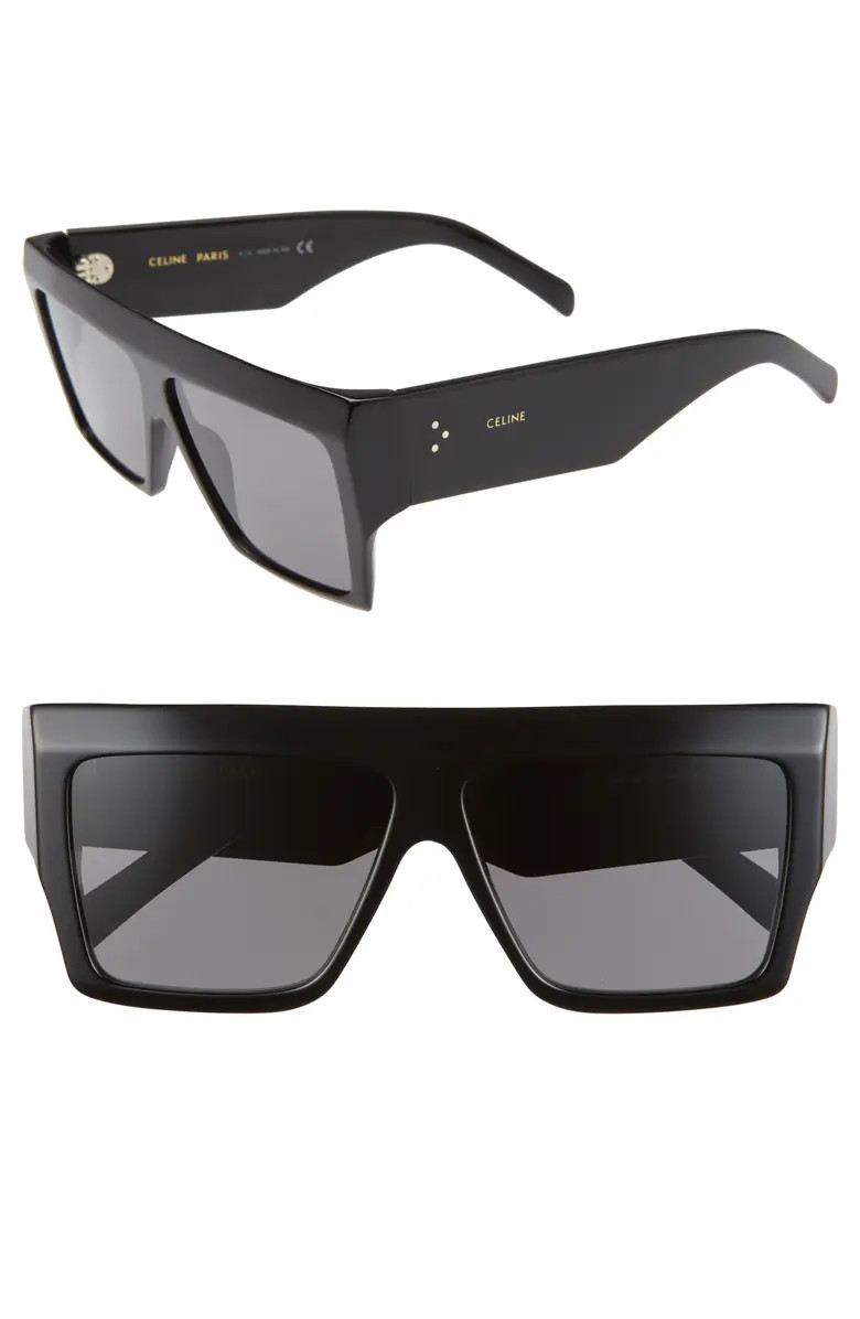 CELINE 60mm Flat Top Sunglasses | Nordstrom | Nordstrom