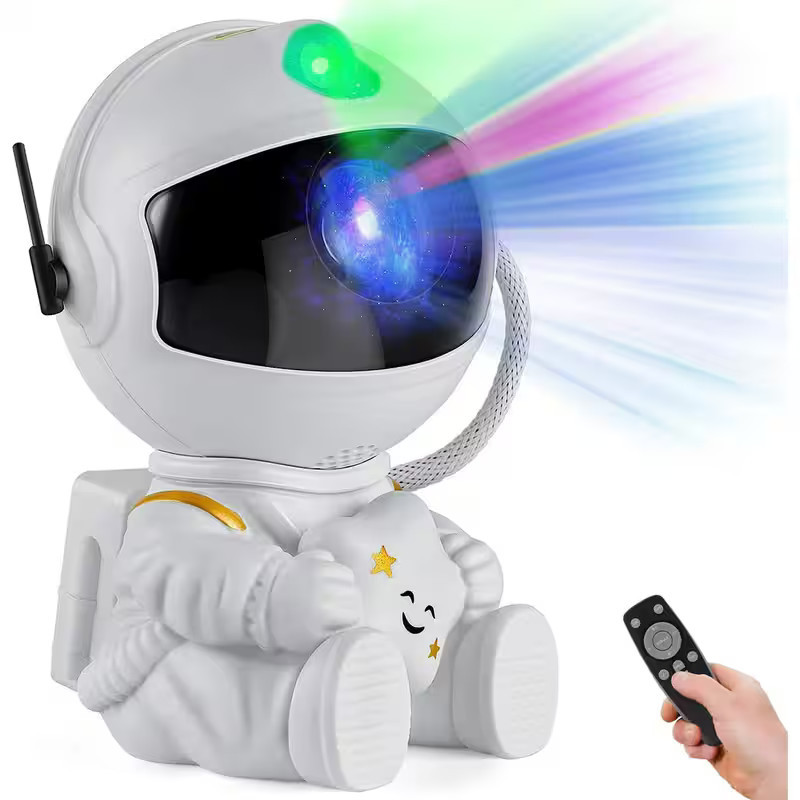 Rossetta - Projector Night Light, Astronaut Shape Ceiling LED Light Projector Ambient Light, Valentine's Day Gift - White | Best Buy U.S.