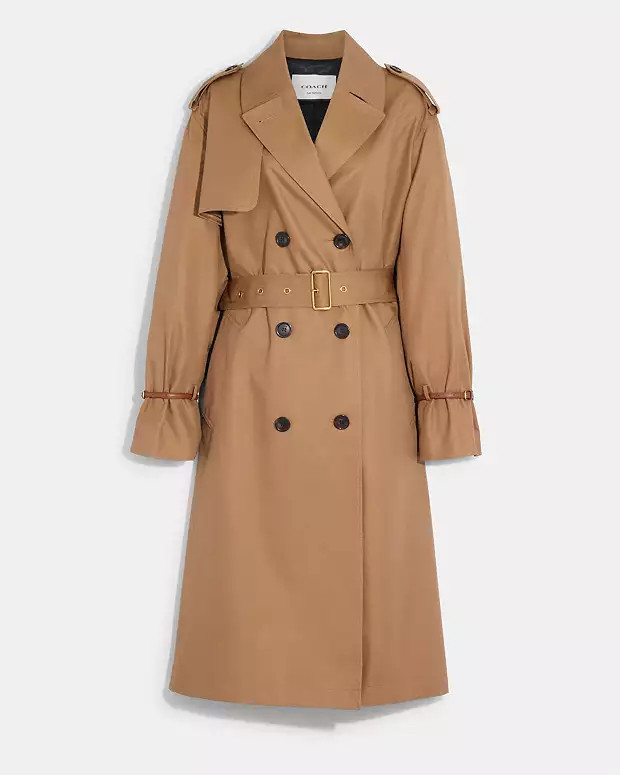 Relaxed Double Breasted Trench Coat | Coach Outlet US
