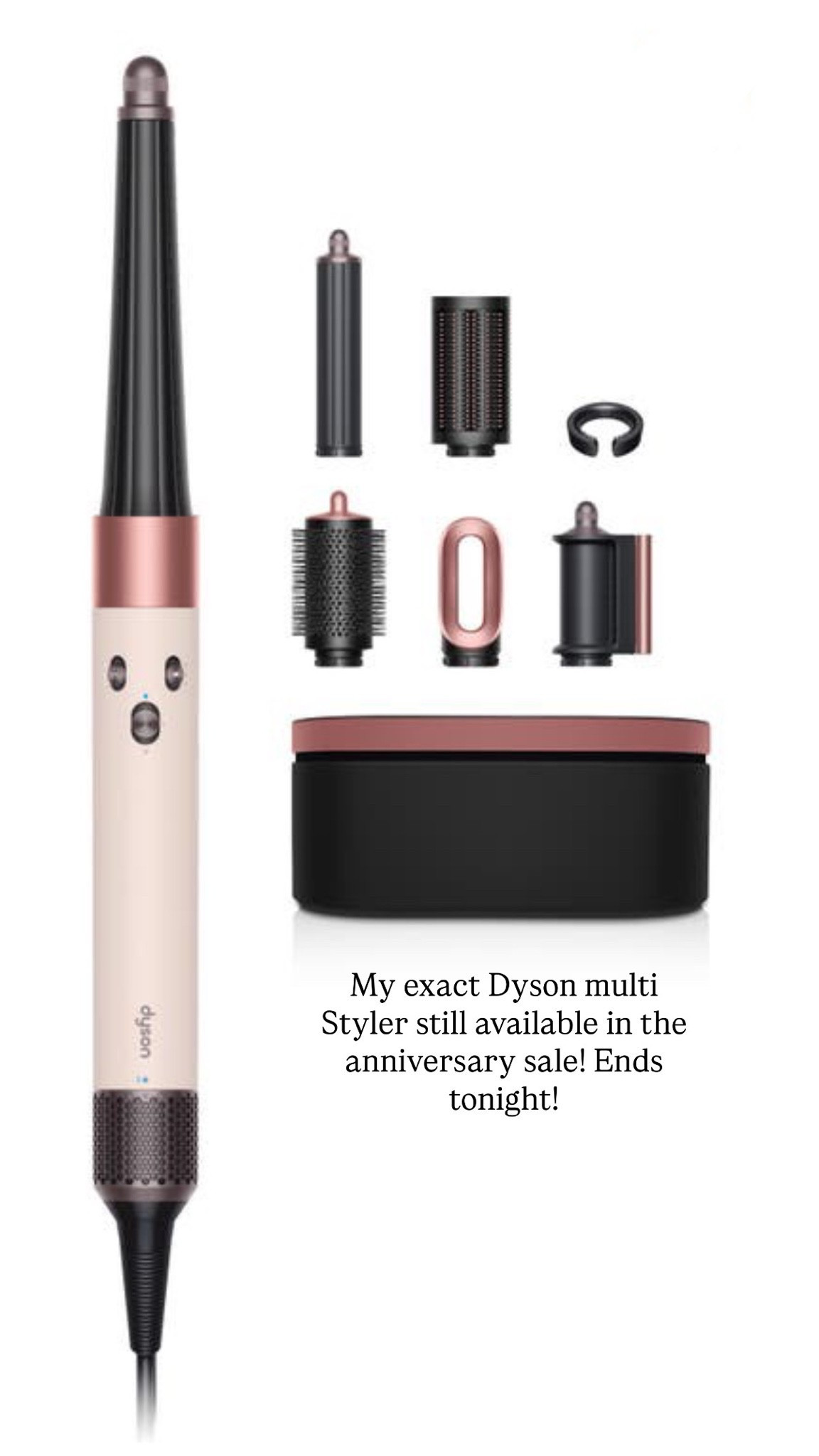 My exact Dyson multi Styler! I love using the round brush to dry my hair and the others when I want loose waves! ￼

Available in the Nordstrom anniversary sale! #HairTool #ShortHair #BobHairstyle #HairStylingTool #Beauty ￼￼

#LTKdayinmylife #LTKmorningroutine #LTKBeauty
