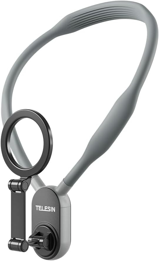TELESIN Magnetic Neck Mount for Phones, Neck Cell Phone Holder POV/Vlog Selfie Mount Hand Free Ph... | Amazon (US)