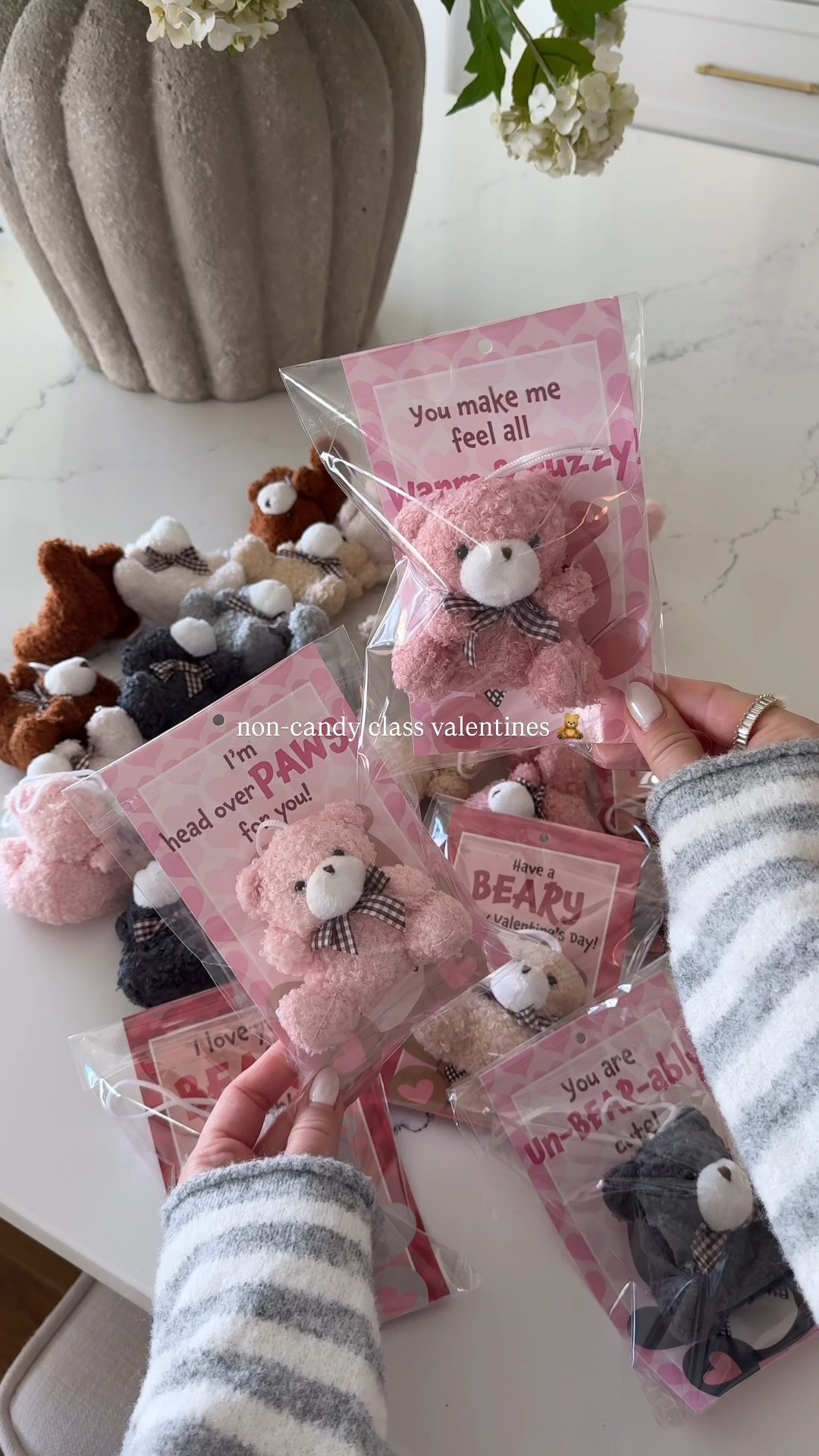 have a bear-y valentines! 🧸 | the cutest non-candy class valentines ever! I grabbed two boxes one for each of my girls classes 💕 ($20 for a set of 28) #amazon #amazonfinds 

#valentinesday #valentinesdayideas #classvalentines #kidsparty 

#LTKFindsUnder50 #LTKSeasonal #LTKmomlife