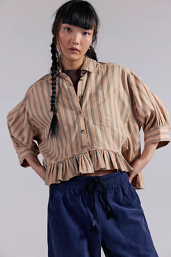 We The Free Bailey Stripe Shirt | Free People (Global - UK&FR Excluded)