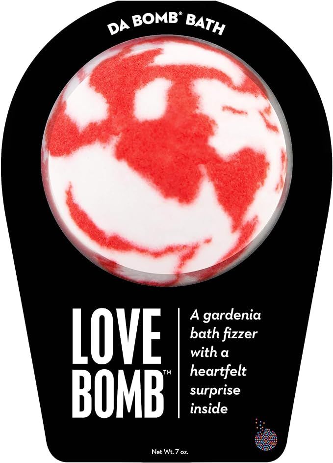Da Bomb Love Bath Bomb, Red/White | Amazon (US)