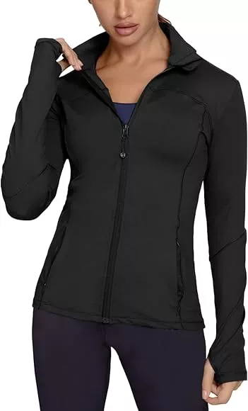  GYM RAINBOW Workout Jackets for Women, Full Zip Slim
