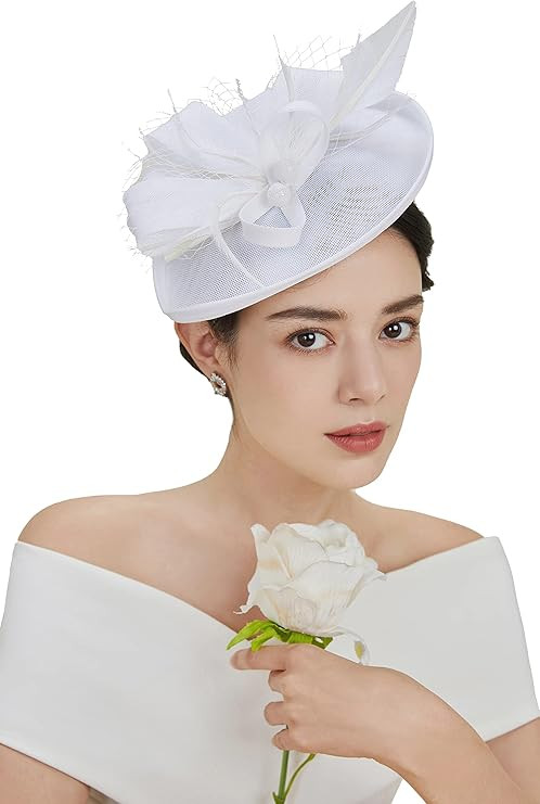 BABEYOND Kentucky Hat Fascinator Pillbox Hat Derby Fascinator Headband for Cocktail Tea Party | Amazon (US)