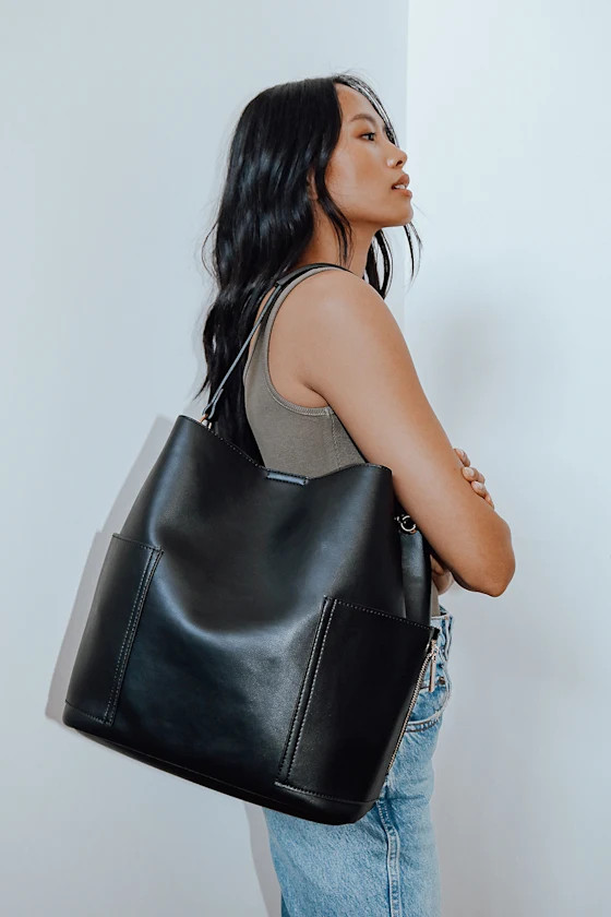 Secure the Bag Black Tote Bag | Lulus (US)