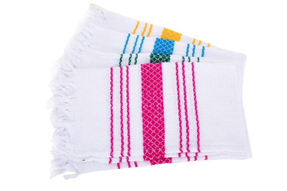 Servilleta Mexicana Bordada, mexican fabric napkin cloth set of colorful napkins, Multicolor napk... | Etsy (US)