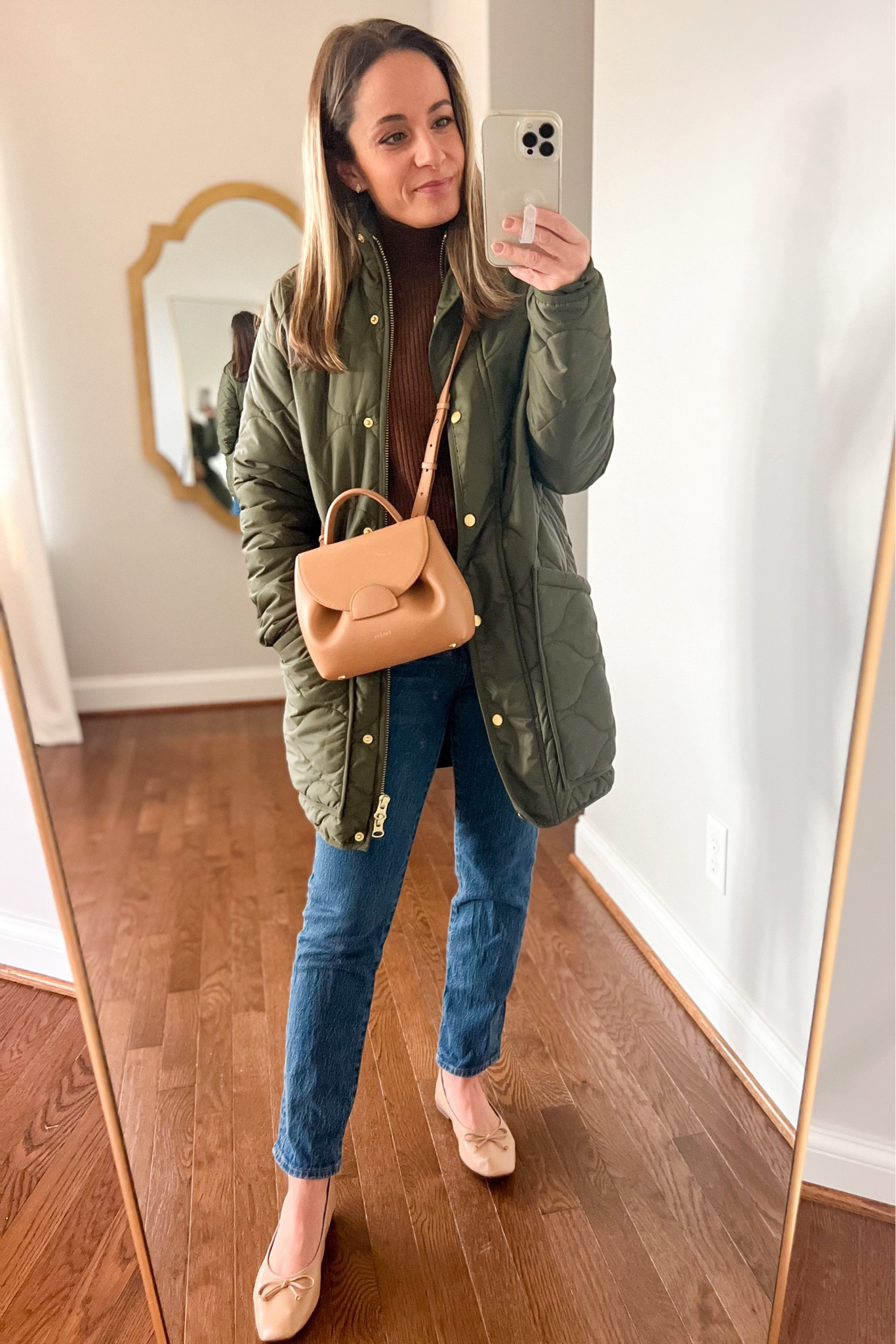 Wearing today 

I tried the Quince version of my J.Crew coat I love - it’s nearly identical in terms of quality and style. It doesn’t come in petite so it’s a tiny bit oversized compared to my J.Crew coat that comes in petite. I’m wearing it in XS here. 

Jeans: stovepipe jeans from a previous season, linked a current pair 
Sweater: xs 
Shoes: tts
Bag (unable to link) polene un nano in textured tan 

#LTKstyletip #LTKSeasonal