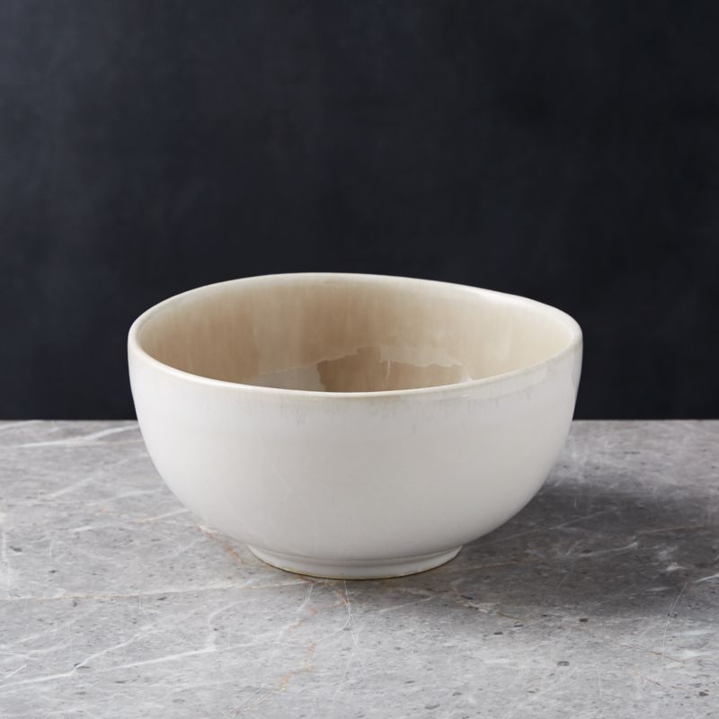 Caspian Grey Reactive Glaze Cereal Bowl + Reviews | Crate and Barrel | Crate & Barrel