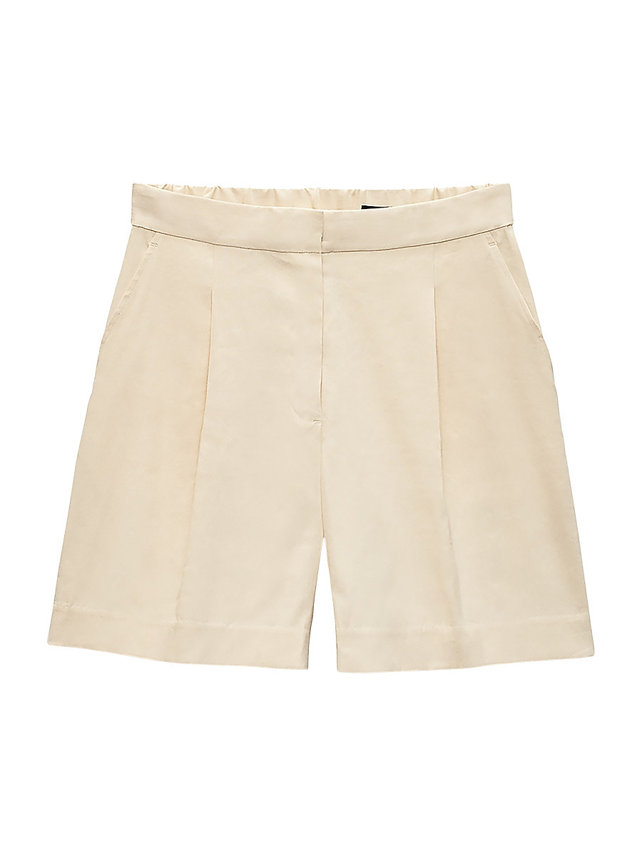 Women's Leona Linen-Blend Shorts - Light Tan - Size 00 | Saks Fifth Avenue