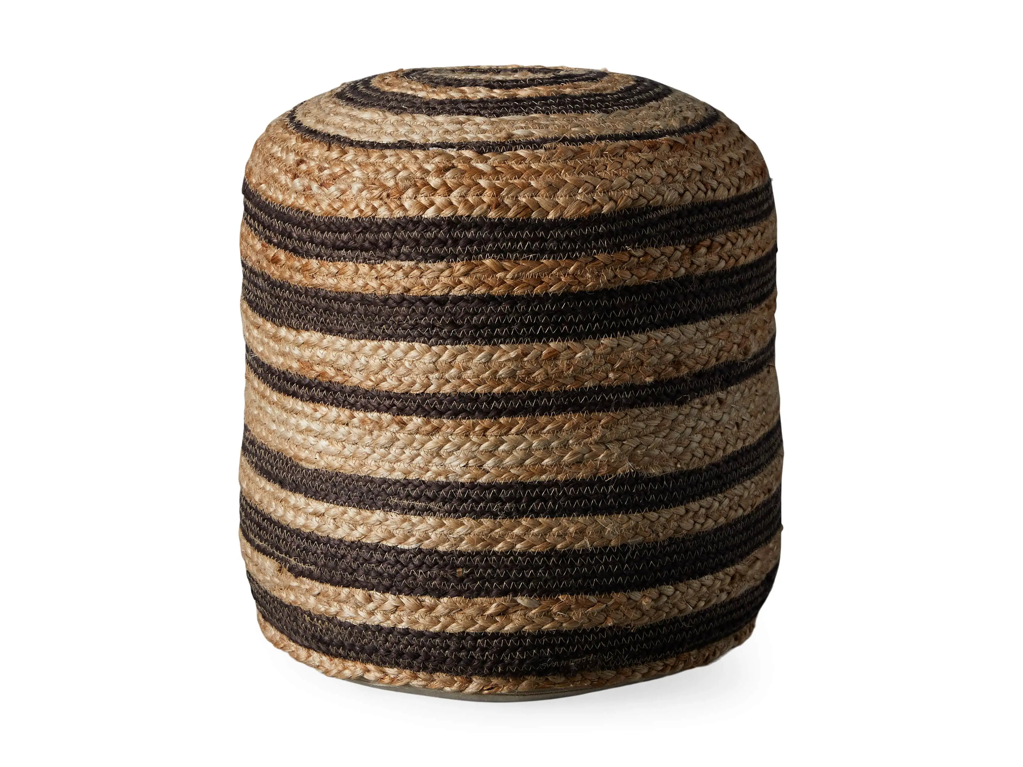 Striped Jute Pouf | Arhaus