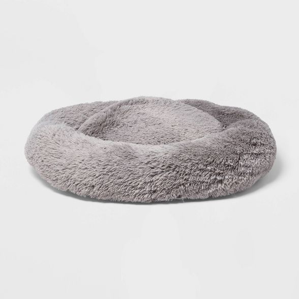 Super Plush Cuddler Round Dog Bed - Gray - Boots & Barkley™ | Target