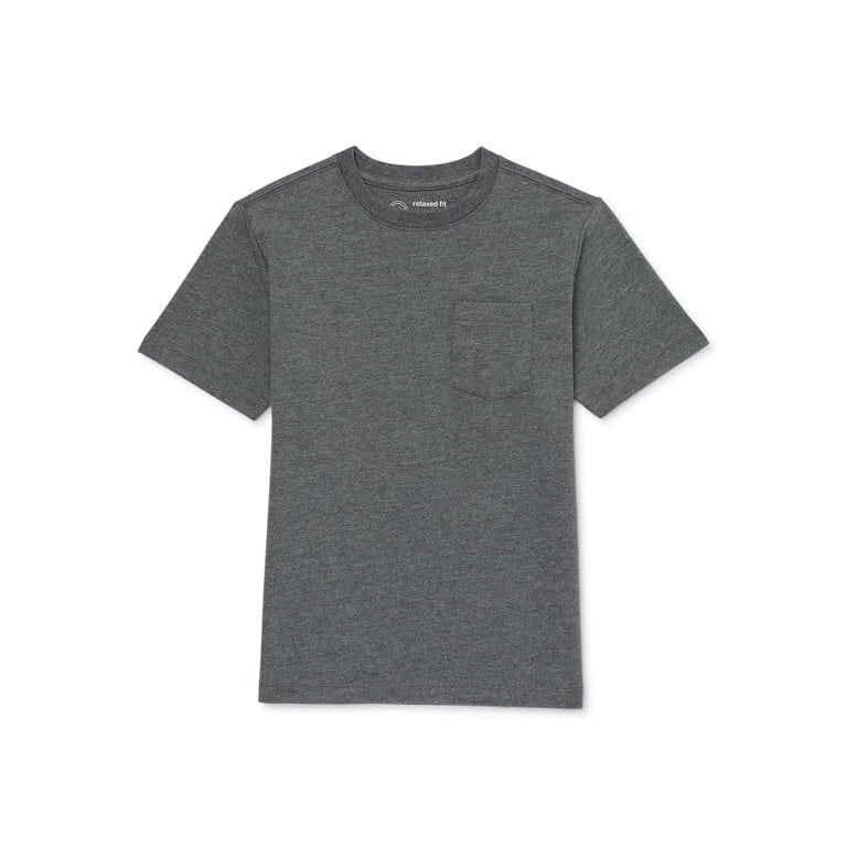 Wonder Nation Boys Pocket Tee with Short Sleeves, Sizes 4-18 & Plus | Walmart (US)