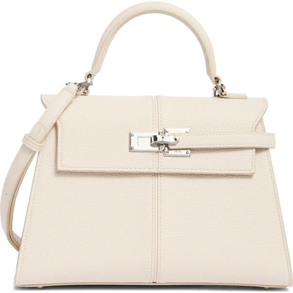 JW PEI Large Elise Faux Leather Top Handle Bag in White at Nordstrom | Nordstrom
