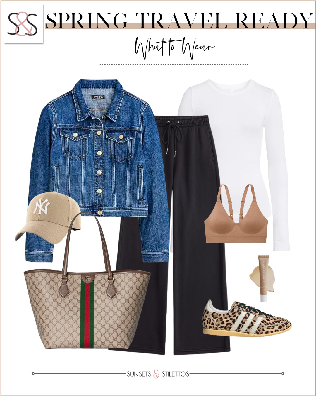 This is my go-to spring travel outfit because it’s comfortable for long days but still looks pulled together the minute I arrive. The denim jacket, relaxed pants, and sneakers make it easy to move while staying cute.

spring travel outfit women, comfortable airport outfit spring, casual spring travel look women, denim jacket outfit spring women, chic travel outfit women spring, spring vacation outfit ideas women, everyday spring outfit women, neutral travel outfit women spring, stylish spring airport outfit, spring layering outfit women

#LTKTravel #LTKOver40 #LTKSeasonal