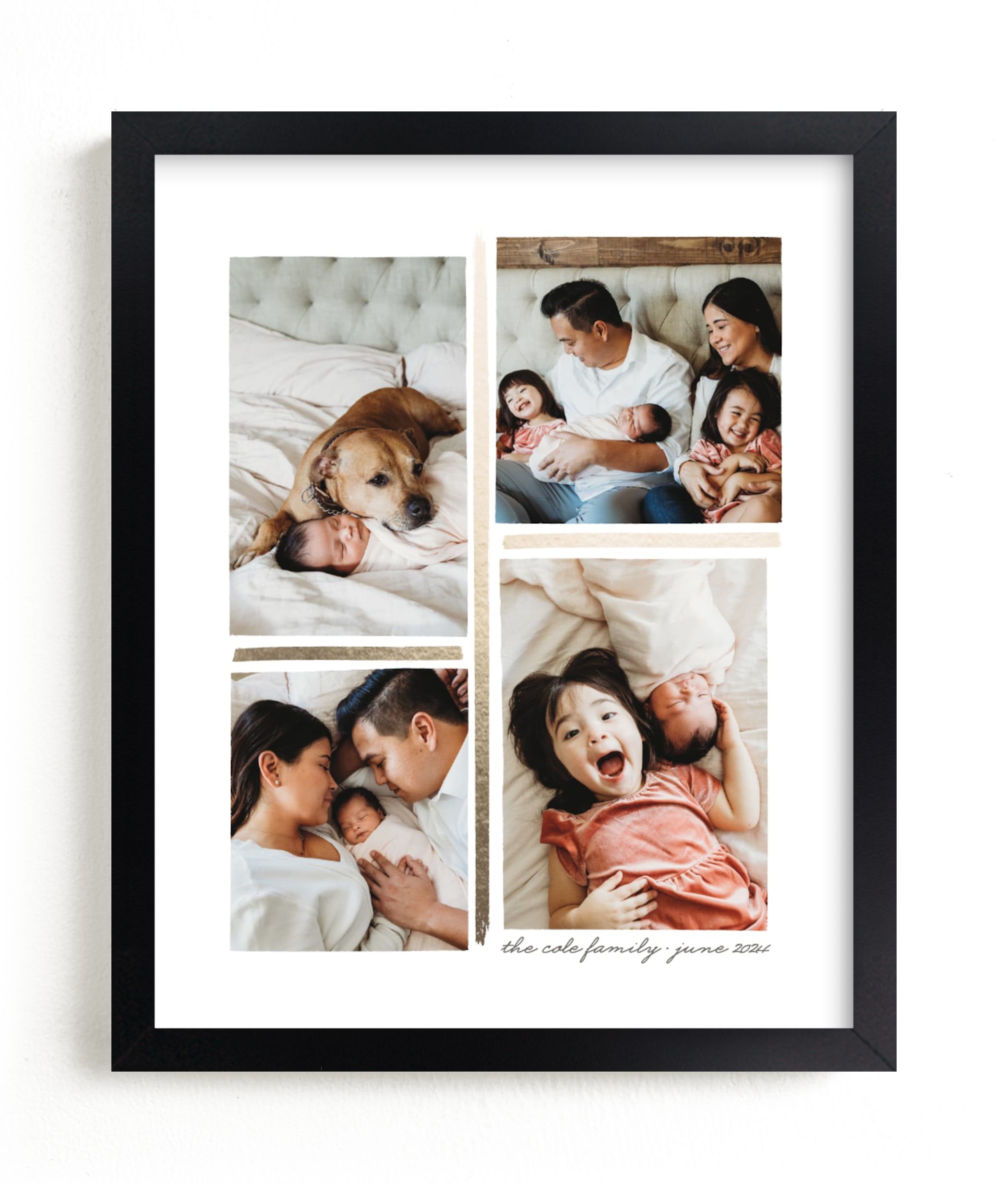 "4 Photo Collage" - Foil Pressed Photo Art Print by Hooray Creative. | Minted