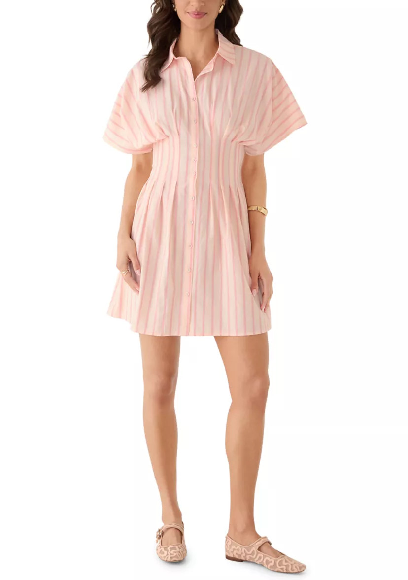 Women's Short Sleeve Collared Button Down Dress | Belk