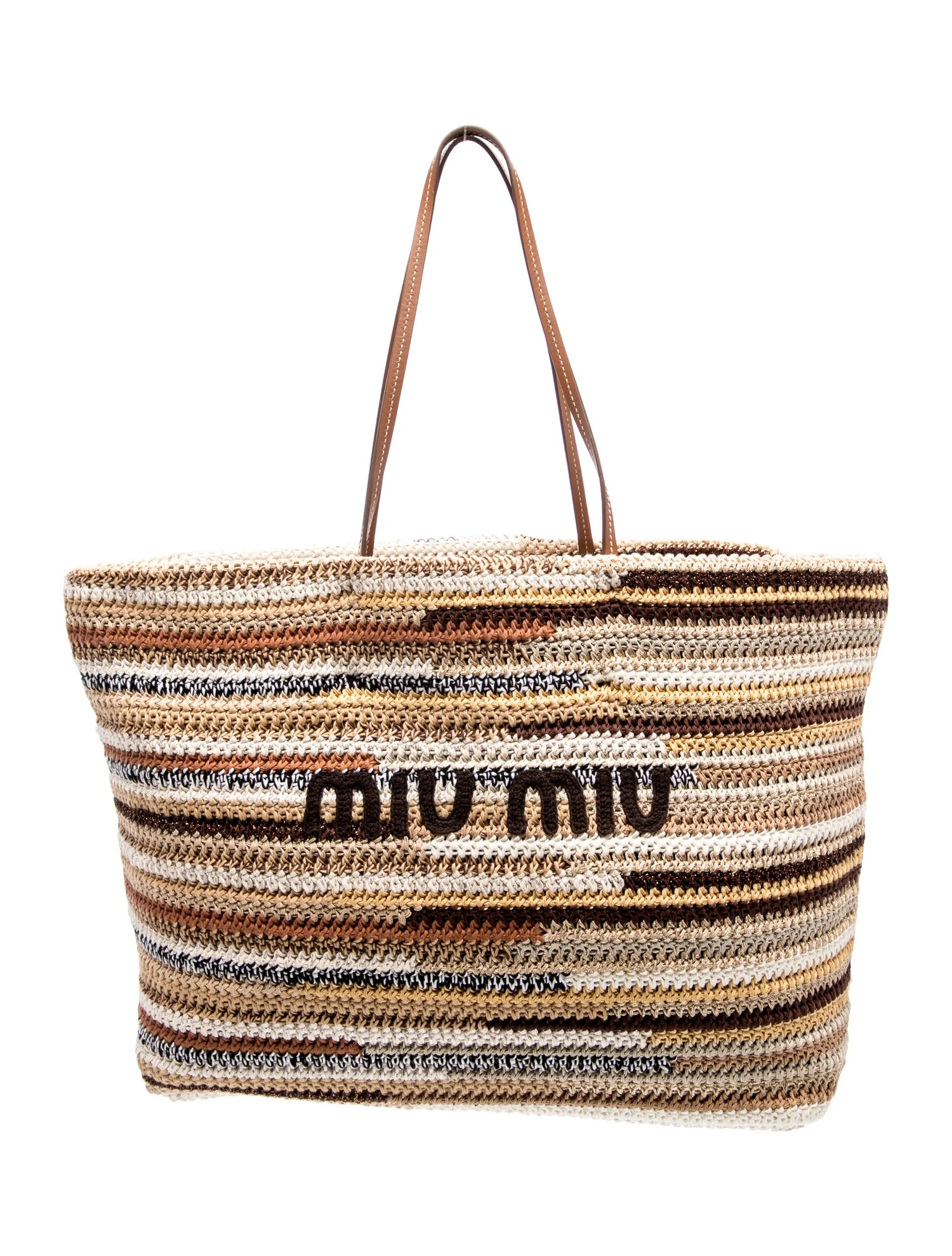Miu Miu Tote - Brown Totes, Handbags - MIU247555 | The RealReal | The RealReal