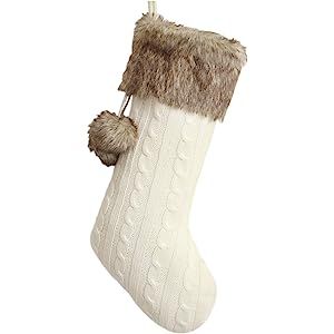 New Traditions Simplify Your Holiday 3-Pack 20 inch Faux Fur Stocking (Gold) | Amazon (US)