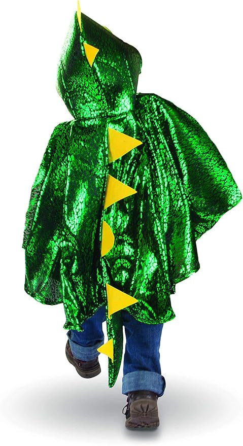 Great Pretenders 53062, Dragon Toddler Cape, Green/Metallic, US Size 2-3 | Amazon (US)