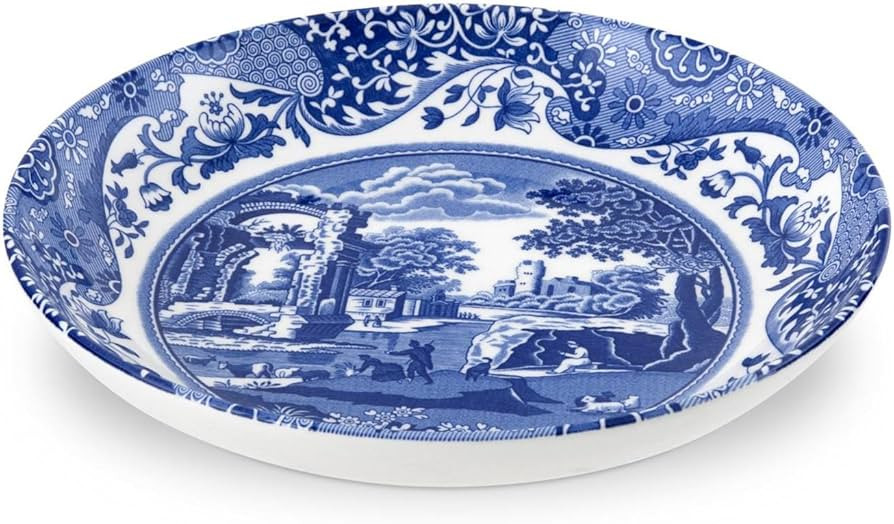 Spode Blue Italian Pasta Bowl, Set of 4 9", White | Amazon (US)