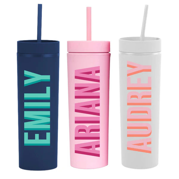 16 oz Matte Tumbler | Sprinkled With Pink