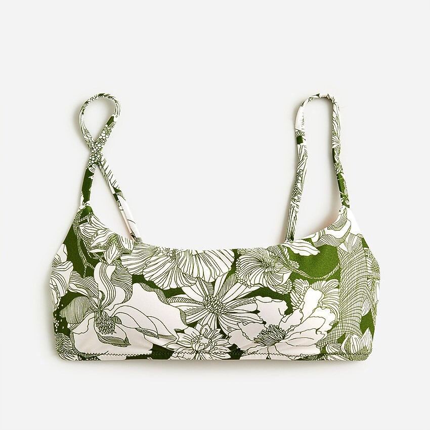 Scoopneck bikini top in Liberty® Linear fabric | J. Crew US
