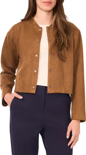 Faux Suede Bomber Jacket | Nordstrom