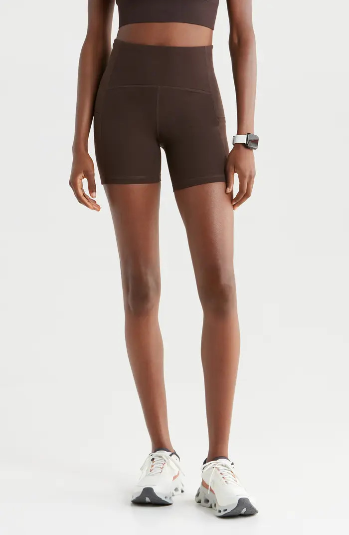 Zella Studio Luxe Pocket Bike Shorts | Nordstrom | Nordstrom