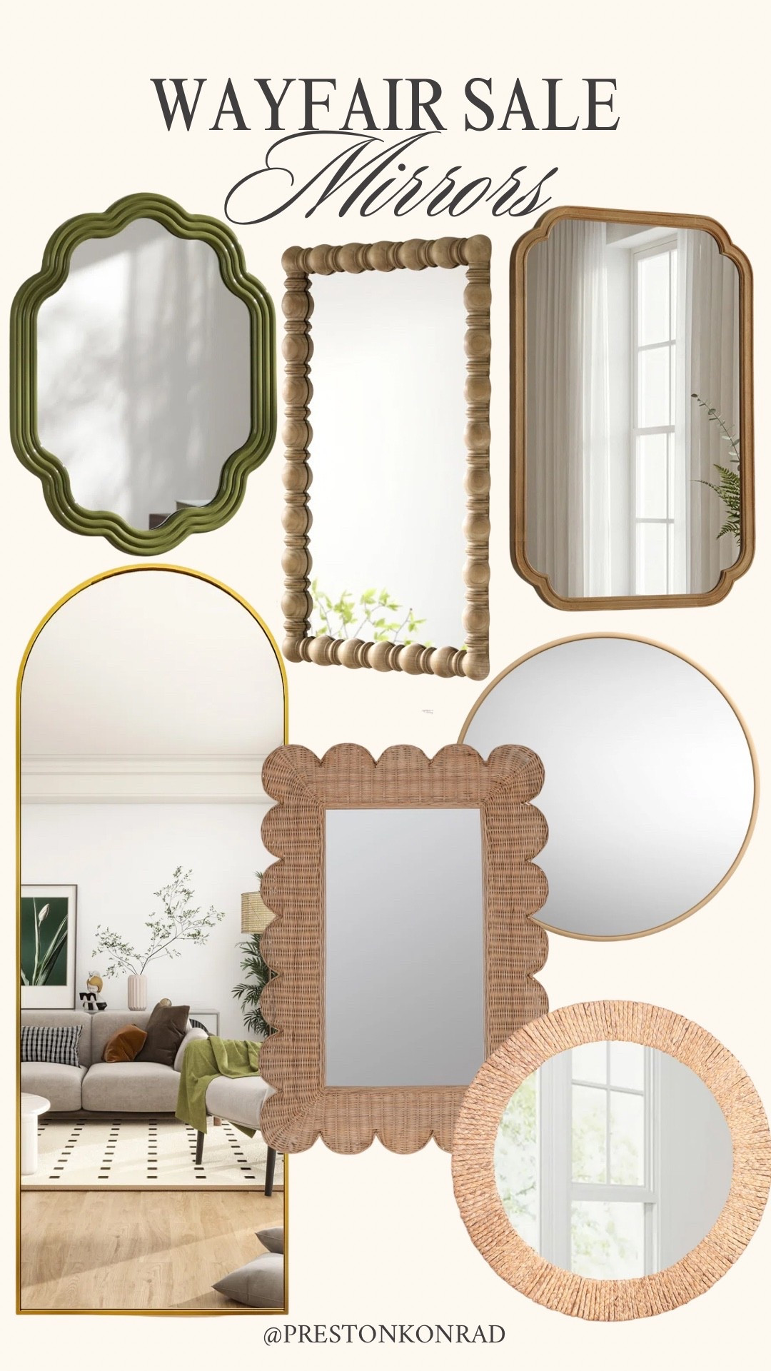 Wayfair’s 5 Days of Deals ends tonight—so I pulled my favorite mirrors to elevate your space. Think statement shapes, chic finishes, and pieces that instantly make a room feel bigger 

#LTKMens #LTKHome #LTKSaleAlert