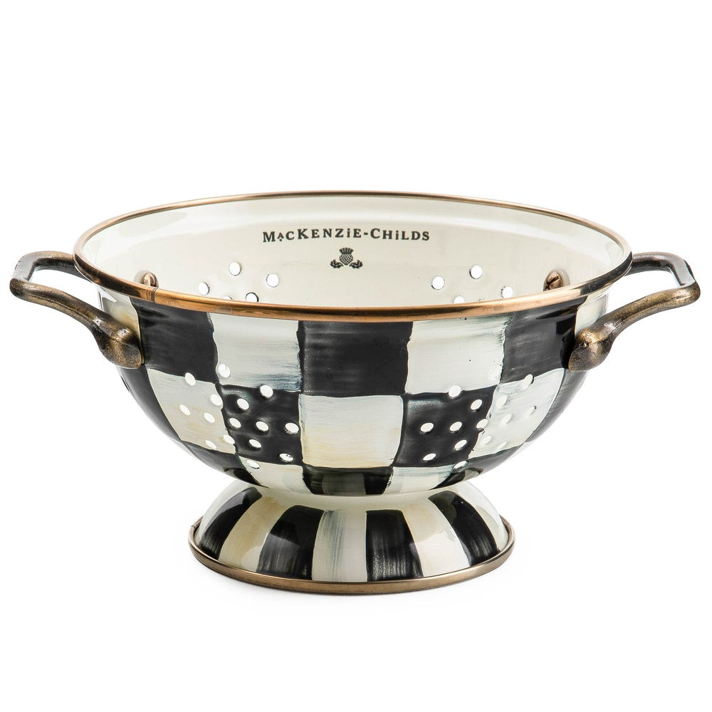Courtly Check Small Colander | MacKenzie-Childs