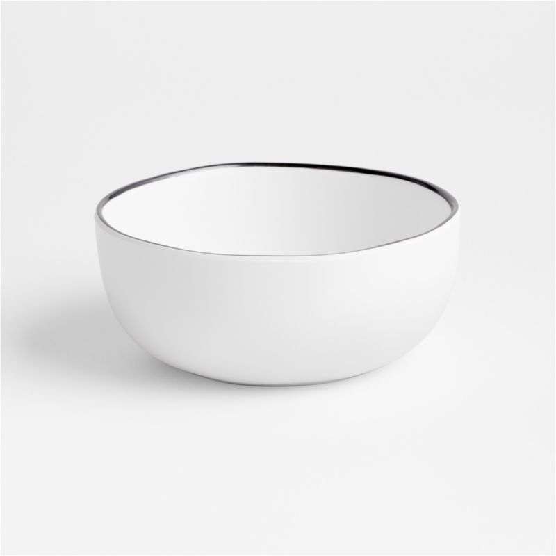 Range White Outdoor Melamine Bowl By Leanne Ford + Reviews | Crate & Barrel | Crate & Barrel